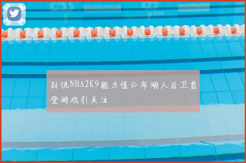 孙悦NBA2K9能力值公布湖人后卫首登游戏引关注