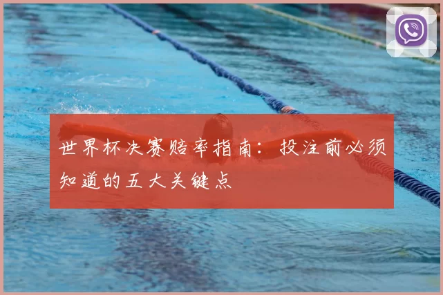世界杯决赛赔率指南:投注前必须知道的五大关键点